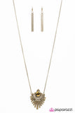 Paparazzi "A Night With The Stars" Brass Necklace & Earring Set Paparazzi Jewelry