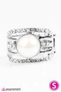 Paparazzi "Taste Of Refinement" White Ring Paparazzi Jewelry