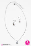 Paparazzi "Shine Your Brightest" Yellow Necklace & Earring Set Paparazzi Jewelry