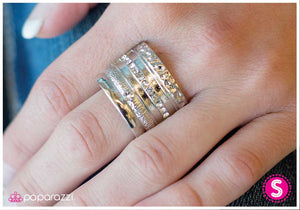 Paparazzi "Stack the Deck" Silver Ring Paparazzi Jewelry
