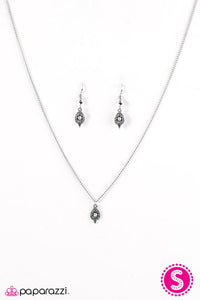 Paparazzi "Shine Your Brightest" White Necklace & Earring Set Paparazzi Jewelry