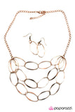 Paparazzi "Copper Couture" Copper Necklace & Earring Set Paparazzi Jewelry