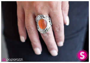 Paparazzi "Statement of a Generation" Orange Ring Paparazzi Jewelry