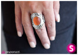 Paparazzi "Statement of a Generation" Orange Ring Paparazzi Jewelry