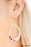 Paparazzi "Party Over Here" Red Earrings Paparazzi Jewelry