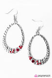 Paparazzi "Party Over Here" Red Earrings Paparazzi Jewelry