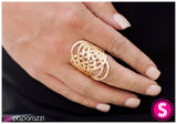 Paparazzi "Northern Lights - Gold" ring Paparazzi Jewelry