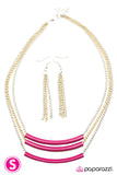 Paparazzi "Right this Sway" Pink Necklace & Earring Set Paparazzi Jewelry