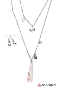 Paparazzi "Love at First Sight" Pink Necklace & Earring Set Paparazzi Jewelry