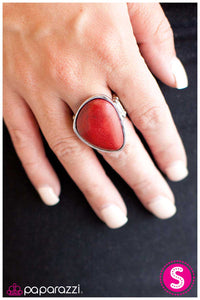 Paparazzi "Heart of the Earth" Red Ring Paparazzi Jewelry