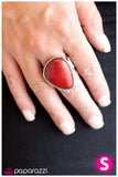 Paparazzi "Heart of the Earth" Red Ring Paparazzi Jewelry