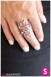 Paparazzi "Exquisitely Effortless" Red Ring Paparazzi Jewelry