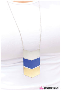 Paparazzi "Third Times a Charm - Blue" necklace Paparazzi Jewelry