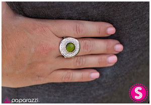 Paparazzi "Eye Spy - Green" ring Paparazzi Jewelry