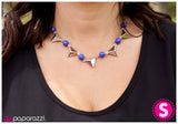 Paparazzi "Hitting A High Point - Blue" necklace Paparazzi Jewelry