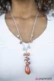 Paparazzi "Skyfall" Orange Necklace & Earring Set Paparazzi Jewelry