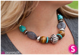 Paparazzi "Just Around the River Bend" Blue Necklace & Earring Set Paparazzi Jewelry