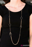 Paparazzi "Cheers To Tears" Gold Necklace & Earring Set Paparazzi Jewelry