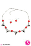 Paparazzi "Hitting A High Point - Red" necklace Paparazzi Jewelry