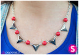 Paparazzi "Hitting A High Point - Red" necklace Paparazzi Jewelry