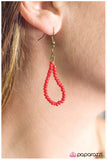 Paparazzi "Blazing a Trail" Red Necklace & Earring Set Paparazzi Jewelry