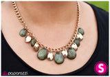 Paparazzi "You Are In Luck" Green Necklace & Earring Set Paparazzi Jewelry