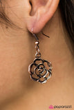 Paparazzi "Until The Last Petal Falls" Copper Flower Blossoms Necklace & Earring Set Paparazzi Jewelry