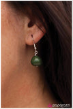 Paparazzi "Piece of Mind" Green Necklace & Earring Set Paparazzi Jewelry