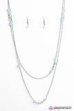 Paparazzi "All The Time In The World" Blue Necklace & Earring Set Paparazzi Jewelry