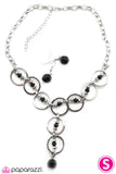 Paparazzi "A New Found Refinement" Silver Necklace & Earring Set Paparazzi Jewelry