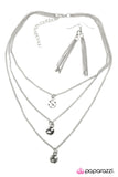 Paparazzi "Subtle Sophistication" Silver Necklace & Earring Set Paparazzi Jewelry