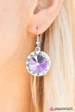 Paparazzi "Turn on the Sparkle" Purple Earrings Paparazzi Jewelry