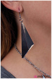 Paparazzi "Bend the Rules" Black Necklace & Earring Set Paparazzi Jewelry