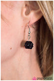 Paparazzi "Stroke of Midnight" Black Necklace & Earring Set Paparazzi Jewelry