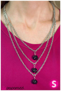 Paparazzi "Stroke of Midnight" Black Necklace & Earring Set Paparazzi Jewelry