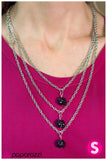 Paparazzi "Stroke of Midnight" Black Necklace & Earring Set Paparazzi Jewelry