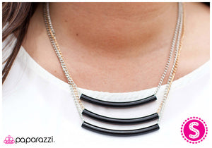 Paparazzi "Right This SWAY" Black Necklace & Earring Set Paparazzi Jewelry
