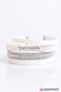 Paparazzi "Rise To The Challenge" White Wrap Bracelet Paparazzi Jewelry