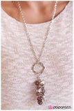 Paparazzi "To the Ends of the Earth" Brown Necklace & Earring Set Paparazzi Jewelry