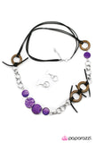 Paparazzi "Tied Me Over" Purple Necklace & Earring Set Paparazzi Jewelry