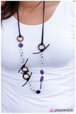 Paparazzi "Tied Me Over" Purple Necklace & Earring Set Paparazzi Jewelry