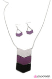 Paparazzi "Third Times a Charm - Purple" necklace Paparazzi Jewelry