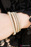 Paparazzi "Glam Jam" Brown Tan Leather Rhinestone Wrap Bracelet Paparazzi Jewelry