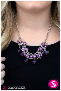 Paparazzi "Tangled" Purple Necklace & Earring Set Paparazzi Jewelry