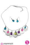 Paparazzi "Happy Tears" Citrus Multi Necklace & Earring Set Paparazzi Jewelry