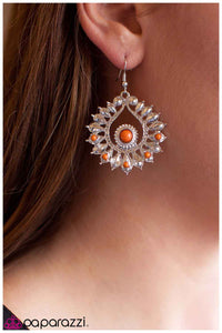 Paparazzi "Presented with Pride" Orange Earrings Paparazzi Jewelry