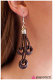 Paparazzi "Knock on Wood" earring Paparazzi Jewelry