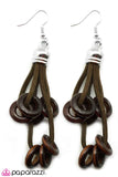 Paparazzi "Knock on Wood" earring Paparazzi Jewelry