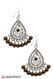 Paparazzi "Whole LATTE Drama" earring Paparazzi Jewelry