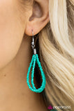 Paparazzi "Let It BEAD" Blue 163XX Necklace & Earring Set Paparazzi Jewelry
